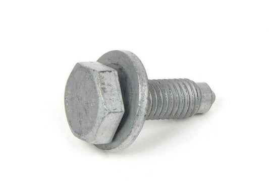 Tornillo combinado ASA M10x25 OEM 07146885805 para BMW F20 {114d,116d,118d,114i} y más. Se usa en el vástago del eje delantero. Compatible con versiones de tracción trasera. Original BMW.