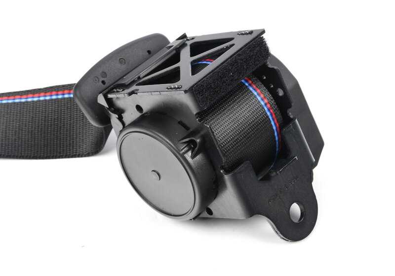 Cinturón de seguridad trasero izquierdo OEM 72118092863 para BMW F87. Original BMW.