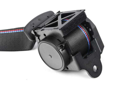 Cinturón de seguridad trasero izquierdo OEM 72118092863 para BMW F87. Original BMW.