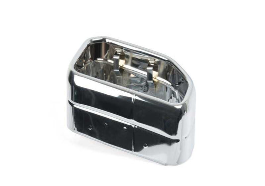 Embellecedor de escape cromado derecho OEM 18309894676 para BMW X3 G01N, G08N y X4 G02N. Original BMW.