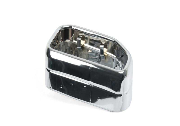 Embellecedor de escape cromado derecho OEM 18309894676 para BMW X3 G01N, G08N y X4 G02N. Original BMW.