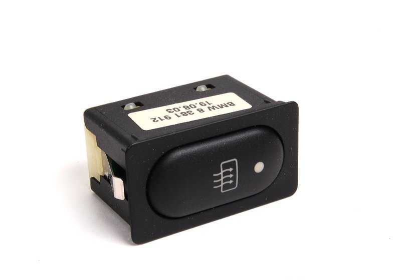 LUneta Rear Little Switch OEM 61318381912 for BMW Z3 {E36 Z3 1.8, 1.9, 2.0, CH71, CH72, CH81, CH82, CM11, CM12, CL31, CL32, CL41}. Original BMW.