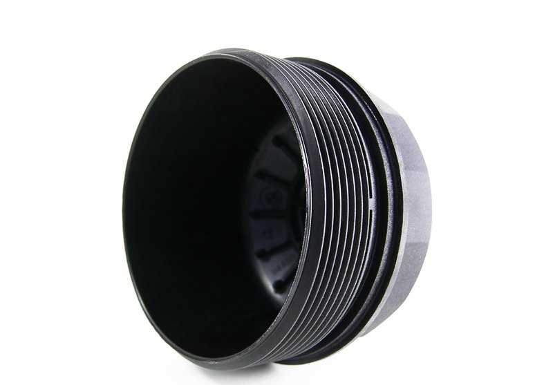 Tapa del filtro de aceite OEM 11421736674 para BMW E34, E39, E32, E38, E31, E53, E52. Repuesto original BMW.