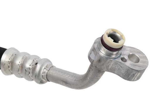 Tubería de alta presión del compresor al condensador OEM 64506842315 para BMW F15, F16. Compatible con sistemas R134A y R1234YF. Original BMW.