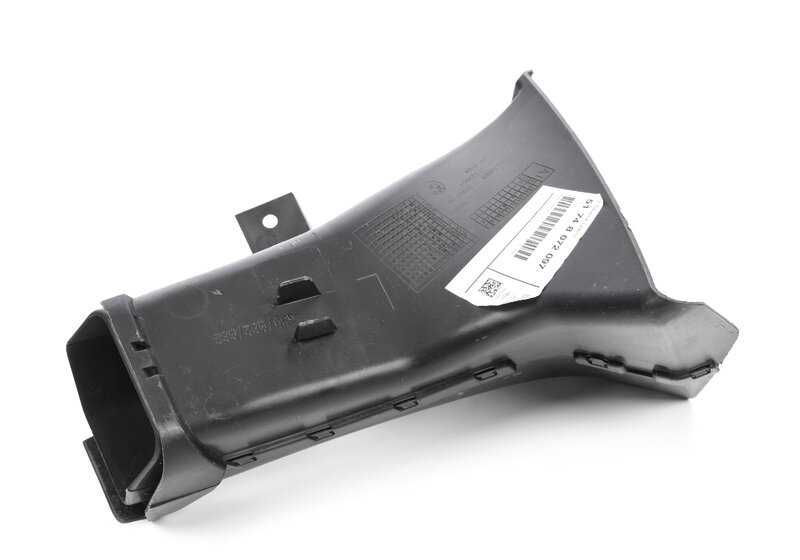 Conducto de aire para freno delantero izquierdo OEM 51748072097 para BMW G80, G80N, G81, G81N, G82, G82N, G83, G83N. Original BMW.