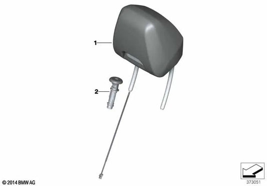 Leather headrest for BMW 4 Series F83N (OEM 52108090016). Original BMW