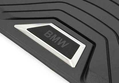 Alfombrillas delanteras impermeables OEM 51472473240 para BMW G20, G20N, G21, G21N, G22, G22N, G23, G23N, G26, G26N. Original BMW.