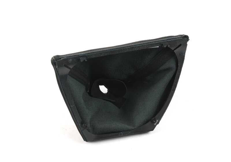 Gear lever cover OEM 25117587510 for BMW E63, E63N, E64, E64N. Black color Original BMW.