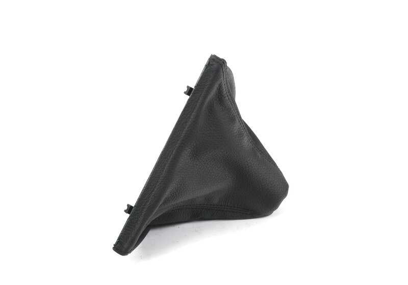 Gear lever cover OEM 25117587510 for BMW E63, E63N, E64, E64N. Black color Original BMW.