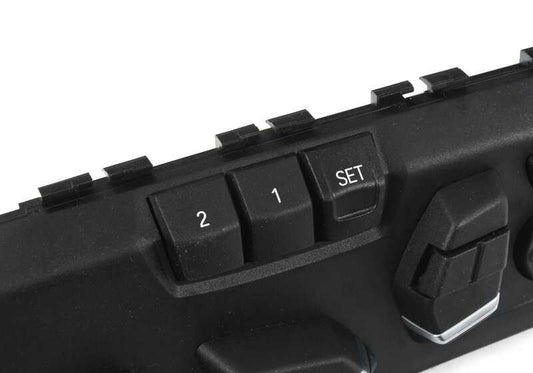 Interruptor ajuste asiento izquierdo OEM 61319359819 para BMW F85, F86. Original BMW.