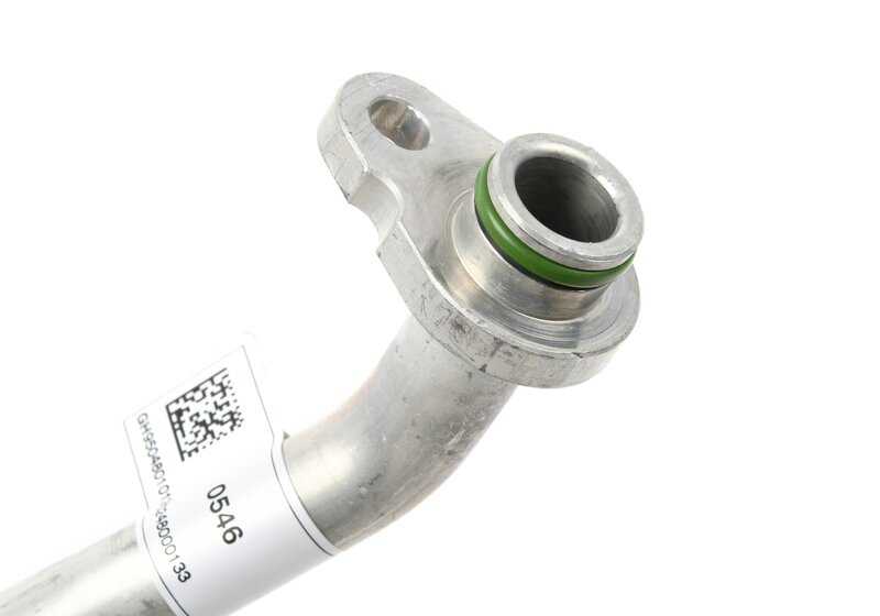 OEM 17229504801 exchange oil cooler pipeline for BMW F90, F90N, F91, F92, F93. Original BMW.