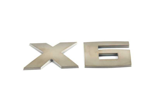 Emblema trasero "X6" OEM 51148092882 para BMW G06 (X6). Original BMW.
