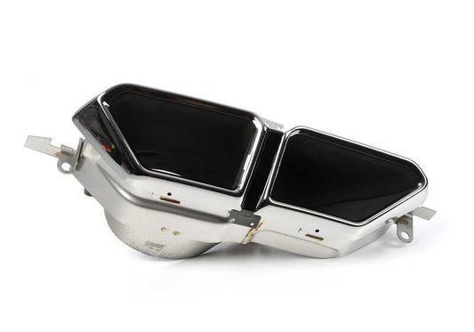 Embellecedor salida escape izquierda OEM 51128082909 para BMW G70 Serie 7. Original BMW.