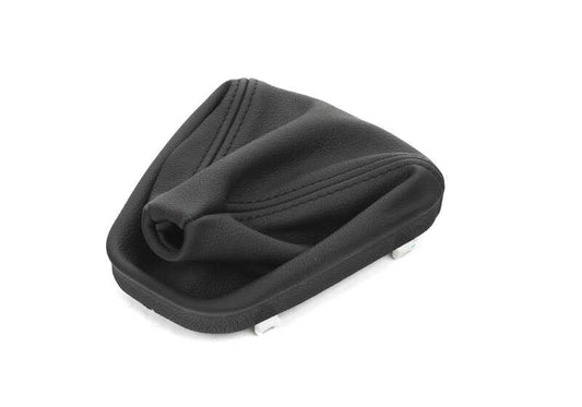 Leather bellows OEM 25115A64993 for BMW E46, E60, E61, E63, E64, E70, E83, E85, E86, E87, E90, E91, E92, E93, X3, X5, Z4. Original BMW replacement. Ideal to replace bellows of the black leather gear lever.