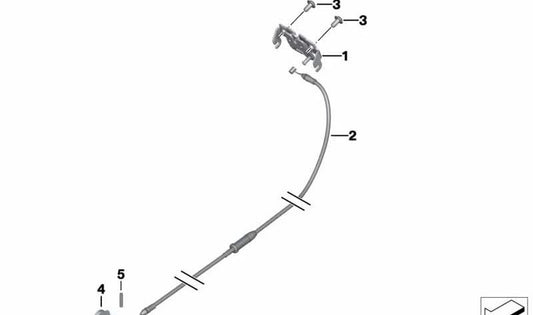 Enclavamiento banco del asiento trasero OEM 52537724994 para motos BMW C Evolution, C 600 Sport, C 650 GT. Original BMW Motorrad.