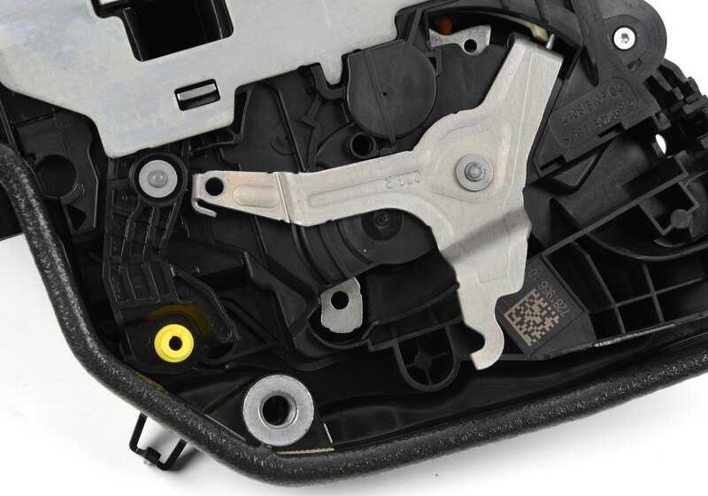 Right rear door closure 51227281956 for BMW F90, G30, G11, G12, F15, F85, F16, F86. Original BMW.