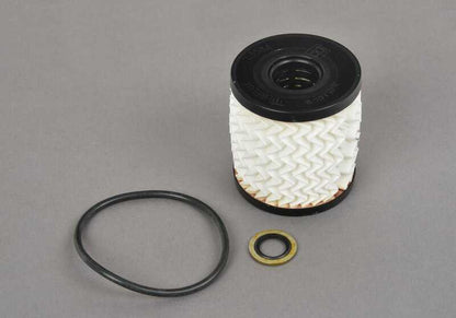 Filtro de aceite OEM 11427622446 para MINI R55, R56, R57, R58, R59, R60, R61. Compatible con versiones Cooper, Cooper S con motores N12, N14 y N16. Original MINI.