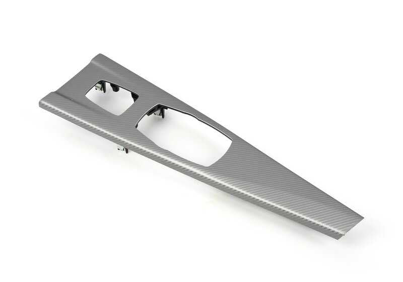 Embellecedor aluminio consola central OEM 51166830580 para BMW F33 {420d, 420i, 425d, 430d, 430i}. Original BMW.