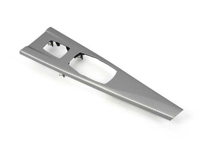 Embellecedor aluminio consola central OEM 51166830580 para BMW F33 {420d, 420i, 425d, 430d, 430i}. Original BMW.