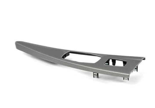 Embellecedor aluminio consola central OEM 51166830580 para BMW F33 {420d, 420i, 425d, 430d, 430i}. Original BMW.