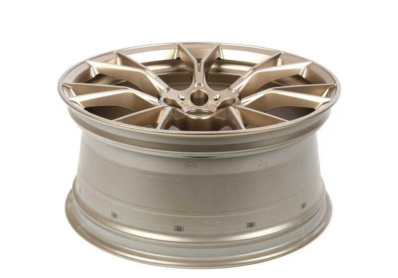 Llantas de aleación M diseño Y-Spoke 789 OEM 36119501872 para BMW F90 M5 y M5 CS. Color bronce dorado, 20". Original BMW.