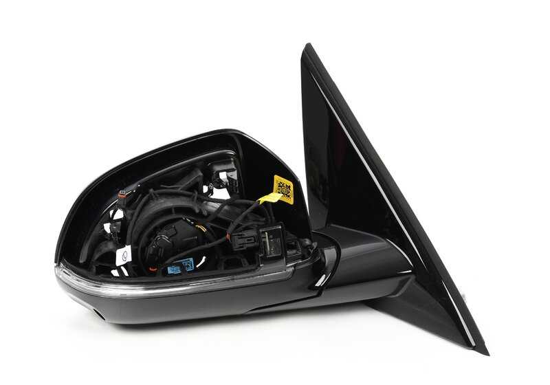 Retrovisor derecho con cámara Top View y memoria Shadow-Line OEM 51165A30B92 para BMW X5 G05 y X7 G07. Compatible con versiones xDrive30d, 40d, 40i, 50e. Original BMW.