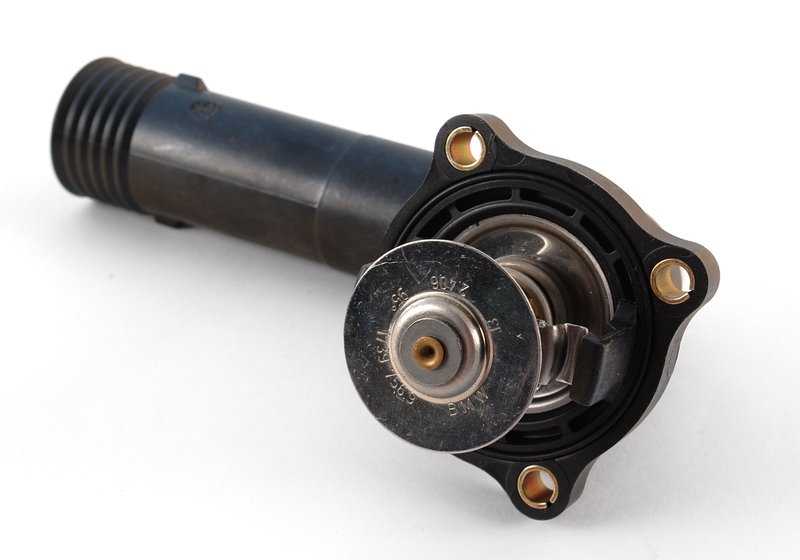 Caja del termostato con termostato OEM 11531739755 para BMW E36 316g, 316i (BE11, BE12, BE21, BE22, CA71, CA72, CA81, CA82, CE11). Compatible con motores M43. Original BMW.