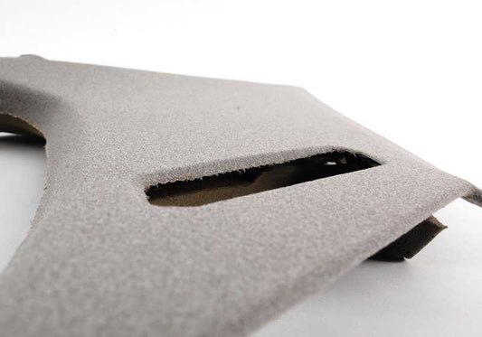 Revêtement intérieur Couleur Pilaire arrière gauche Gris Silver 51438126453 pour la série BMW 5 E34. Pièce BMW originale.