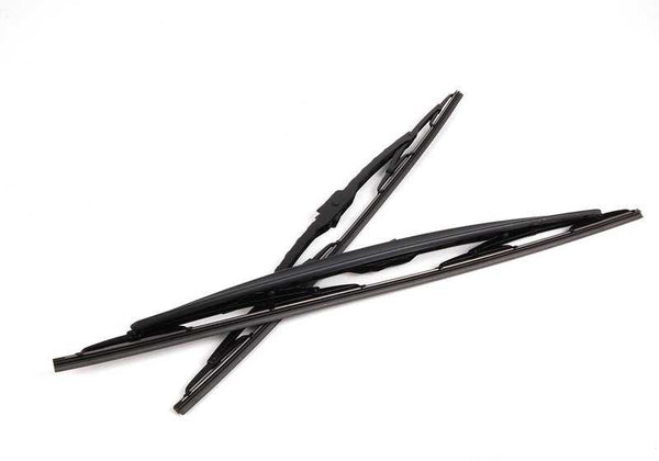 Juego de escobillas limpiaparabrisas OEM 61610032743 para BMW X5 E53. Original BMW.