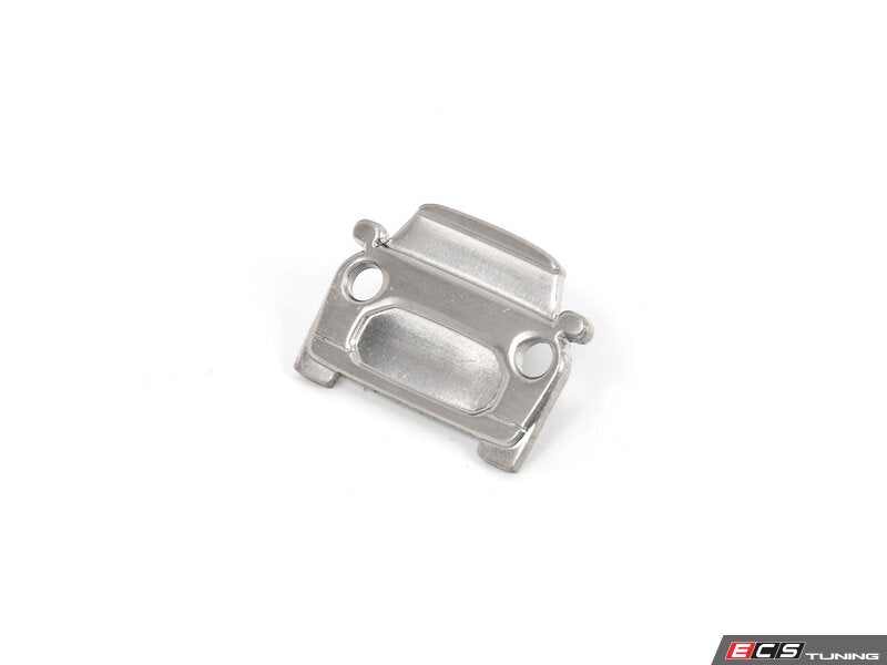 Goupille décorative argentée MINI Cooper avec support arrière OEM 80285B32121 valable pour MINI. MINI d'origine.