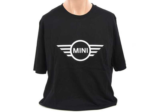 Camiseta negra con logotipo en relieve talla XL para hombre OEM 80145B32060. Válido para BMW y MINI. Original MINI.