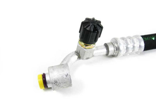 High pressure pipe from the compressor to the OEM condenser 64536916204 for BMW E46. Original BMW.