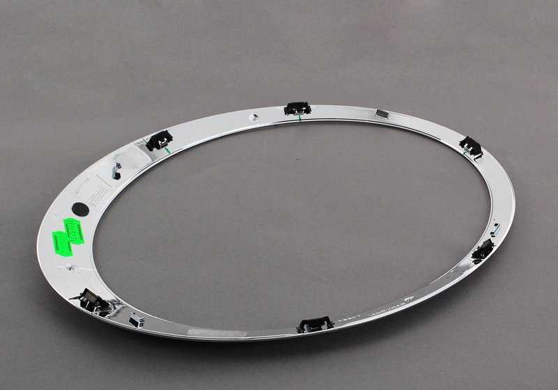 Embellecedor de faro derecho OEM 51137149906 para MINI R55, R56, R57, R58, R59. Original MINI.