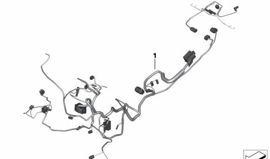 Mazo de cables principal OEM 61118540762 para BMW Motorrad F 800 GT, F 800 S, F 800 ST. Original BMW Motorrad.