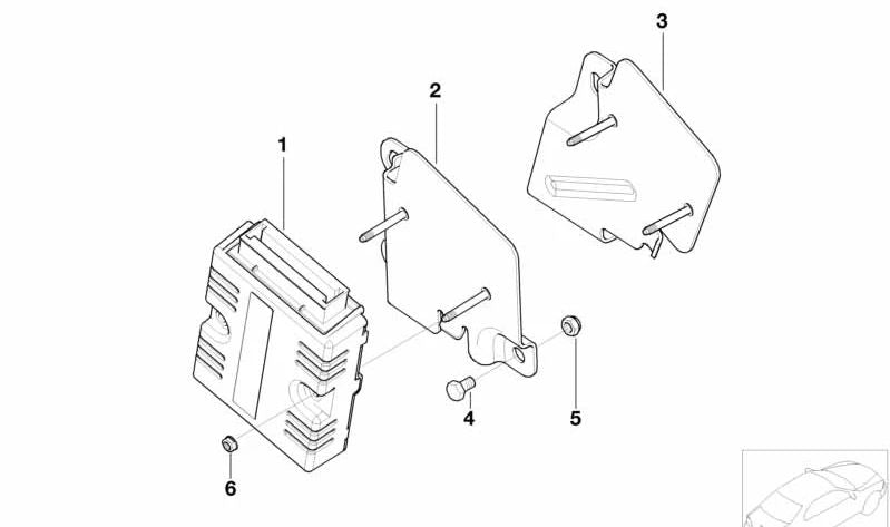 Hex Nut OEM 07119903769 for BMW E60, E61, E63, E64, MINI R50, R52, R53. Original BMW/MINI.