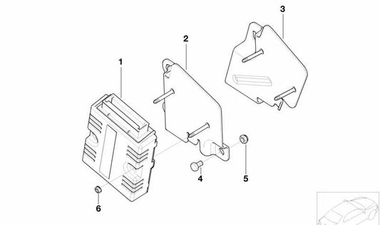 Convertidor de señales del cambio OEM 24607578242 para MINI R50, R52, R53. Original MINI.