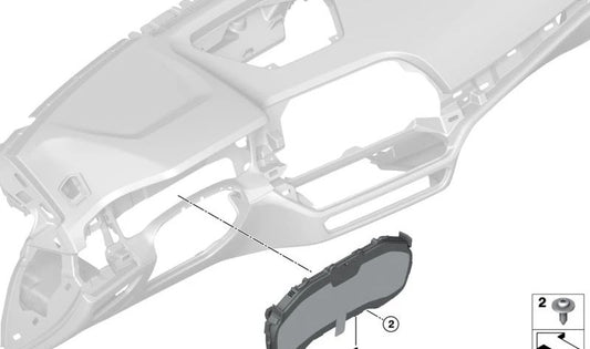12.3 "OEM 62105B4A589 Digital Instrument Table for BMW Series 2 G42, Series 3 G20/G21/G28/G80, Series 4 G22/G23/G26/G82/G83, Series 5 F90/G30/G31/G38, Series 6 G32, Series 7 G11N/G12N, Series 8 F91-F93/G14-G16, X3-F97/G01, X4-F98/G02, X5-F95/G05/G18,