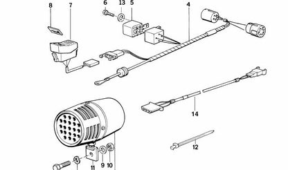 OEM relay 61311373588 for BMW E21, E30, E12, E28, E24, E23. Original BMW.