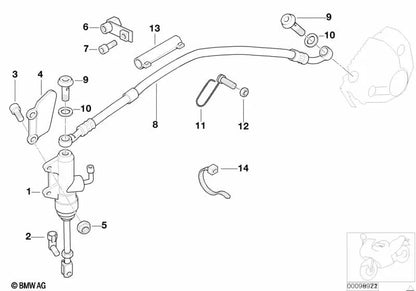 Tuerca hexagonal para BMW Serie 1 F20N, F21N, Serie 2 F22, F23, G42 (OEM 07129905471). Original BMW