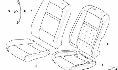 SEAT COJÍN OEM 5210715699 for BMW E70, E71. Original BMW.