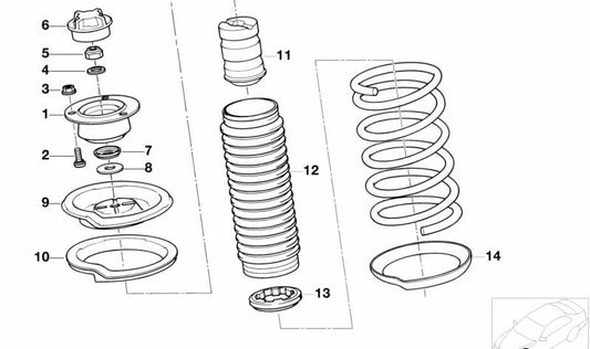 Arandela OEM 31306763966 para MINI Countryman R60, Paceman R61, BMW E81, E87, E90, E60... y más. Original BMW y MINI.