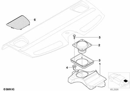 BMW -Lautsprecher 5 E39, 7 E38 -Serie (OEM 65138352687). Original BMW
