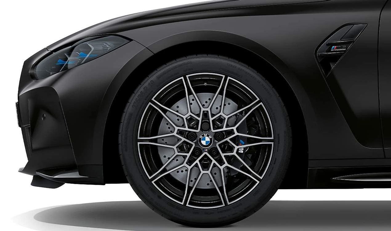 Llanta de aleación original BMW M Doble Radio 826 de 19" delantera OEM 36117882867 para BMW G80 (M3, M3 Competition, M3 Competition xDrive, NM3, NM3 xDrive). Original BMW.