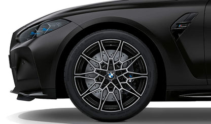 Llanta de aleación original BMW M Doble Radio 826 de 19" delantera OEM 36117882867 para BMW G80 (M3, M3 Competition, M3 Competition xDrive, NM3, NM3 xDrive). Original BMW.