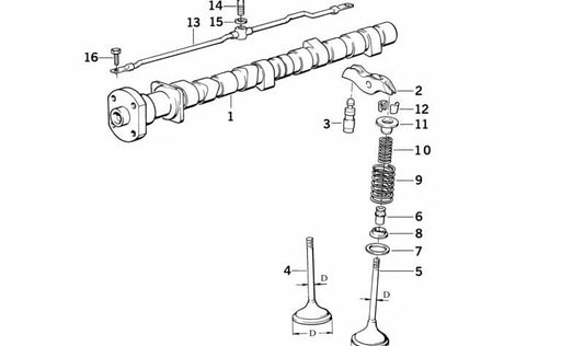 Zulassungsventil für BMW Series 3 E36, E46, Serie 5 E34, Serie 7 E38, Serie 8 E31 (OEM 11341739659). Original BMW