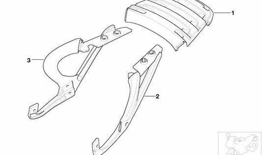 Porta bultos trasero OEM 46542328617 para motos BMW R 1100 R, R 850 R, R 1150 R, Rockster. Original BMW Motorrad.
