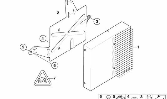 Amporting Support per BMW X3 E83, E83N (OEM 65103412008). BMW originale