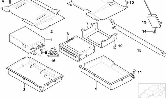 Chapaleta delantera OEM 65906918479 para MINI R50, R52, R53. Original MINI.