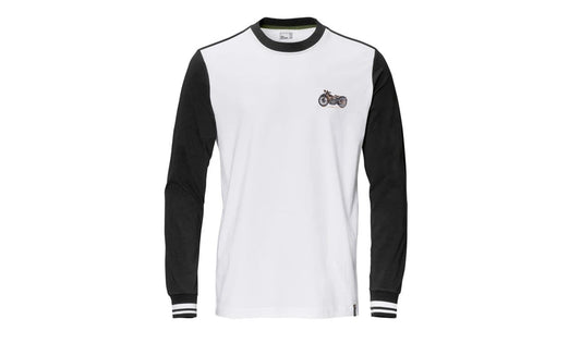 Sudadera Soulfuel manga larga negra/blanca talla S OEM 76617109837 válida para BMW. Original BMW Motorrad.