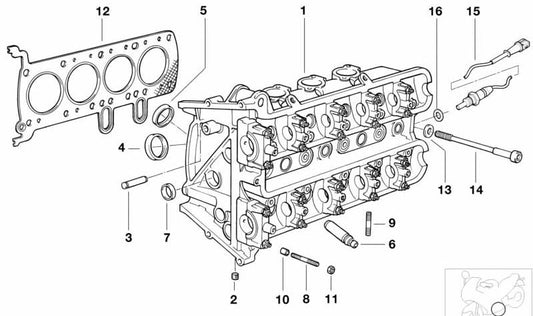 Culata de cilindros OEM 11121464889 para BMW Motorrad F650, F650ST, F650GS. Recambio original BMW para motocicletas BMW Motorrad.